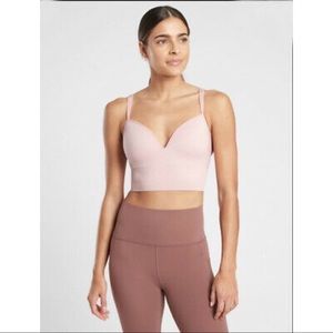 Athleta Light Pink Sports-bra. Size L